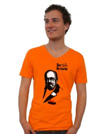 Koninginnedag shirt 127: Don Bernardo voor mannen in het oranje met v hals