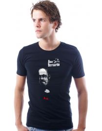 Koninginnedag shirt 16: Don Bernardo voor mannen in het zwart met ronde hals