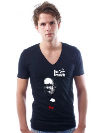 Koninginnedag shirt 37: Don Bernardo voor mannen in het zwart met v hals