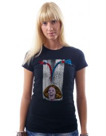 Koninginnedag shirt 52: Beatrix - Mix it voor vrouwen in het zwart met ronde hals