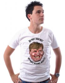 Koninginnedag shirt 67: Alexander - Past niet voor mannen in het wit met ronde hals